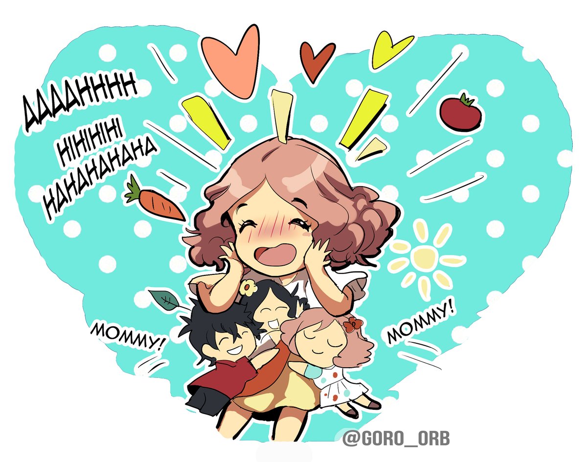 Haru and her lil sprouts 