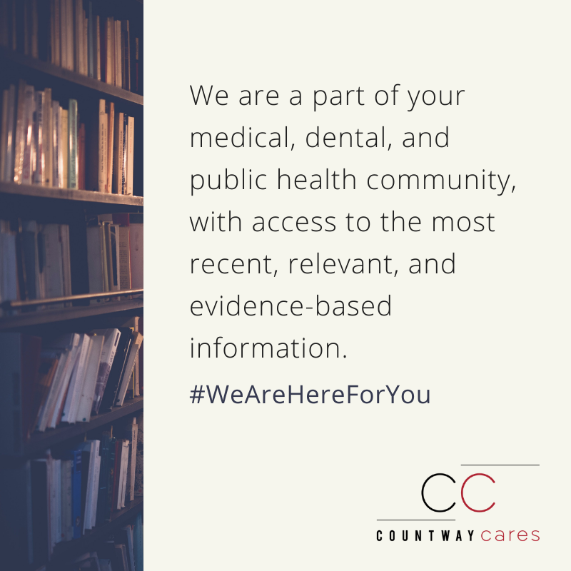 HMSCountway's tweet photo. We are a part of your medical, dental, and public health community, with access to the most recent, relevant, and evidence-based information. #WeAreHereForYou #countwaycares #safereopening #socialhonoring #harvard #countway #countwaylibrary @HarvardMed @HarvardChanSPH @HMSpostdoc https://t.co/FhZ4CyHHff