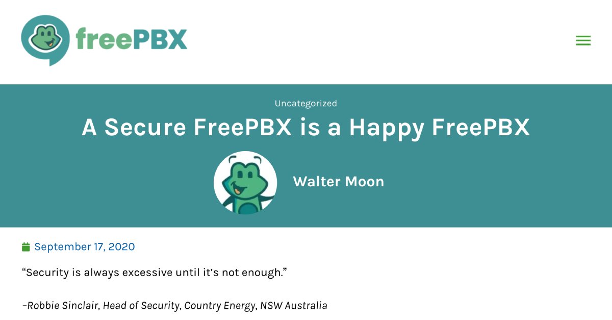 FreePBX tweet media