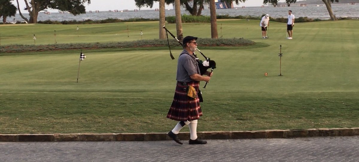 #ouregthing Enjoying golf and time at the beach.