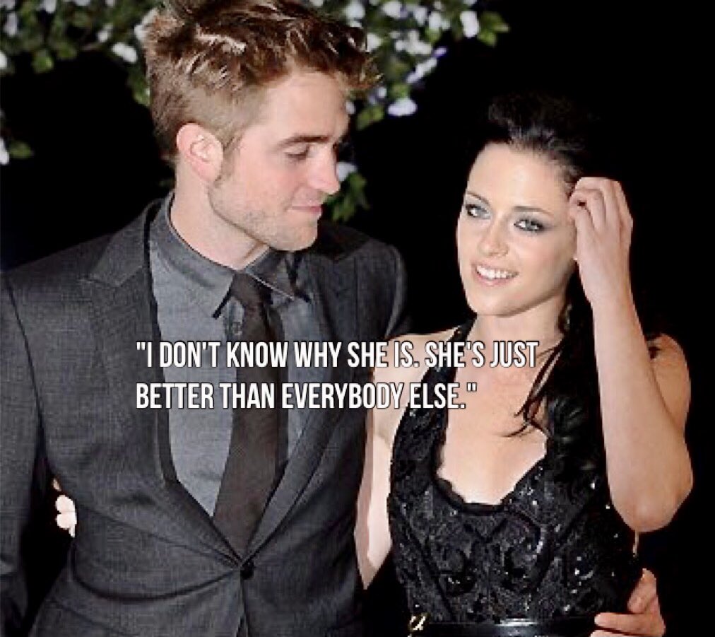  that tweet the person deleted today: (“that’s why I’m a better actor than u, Kristen.") is what people wanted Robert to say about / to Kristen versus what he actually said about her for the whole world to know, a thread of his quotes regarding her, starting now: 