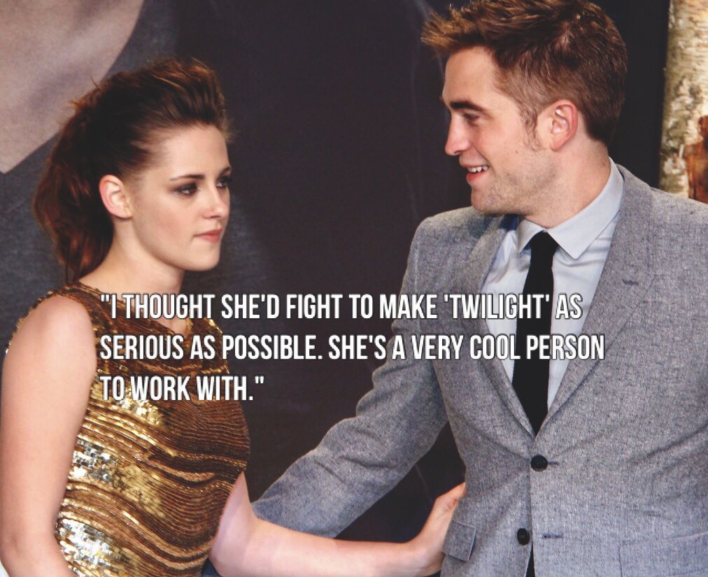  that tweet the person deleted today: (“that’s why I’m a better actor than u, Kristen.") is what people wanted Robert to say about / to Kristen versus what he actually said about her for the whole world to know, a thread of his quotes regarding her, starting now: 