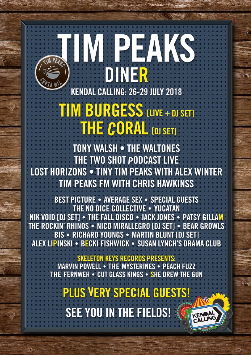 When @thebandbis played at Tim Peaks (we pretended @thecoralband were DJing but they played a live set instead. Other secret sets from @thecharlatans and The @libertines) - looking forward to heading back to @KendalCalling