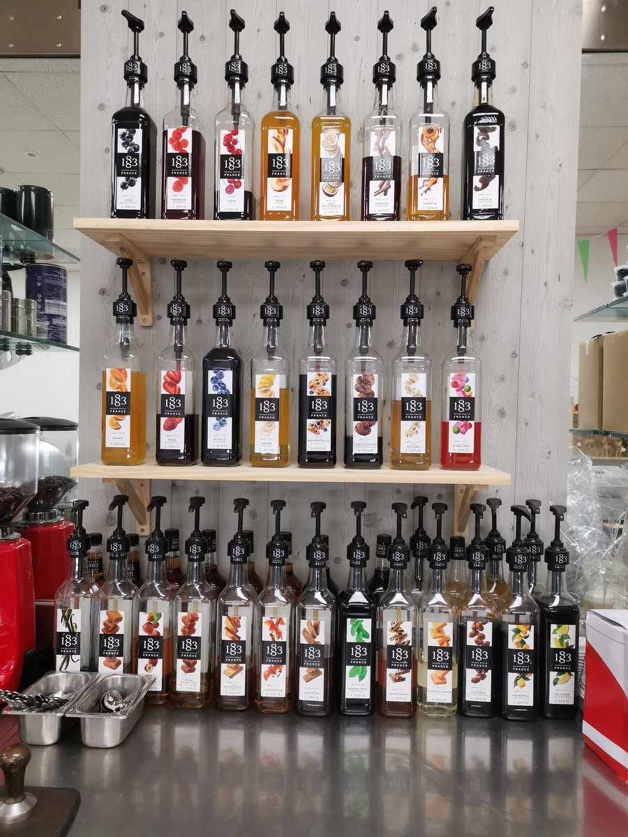Plenty of syrups for your latte or hot chocolate. We have seasonal flavours all year round served in our award winning freshly ground coffee beans #greattasteawards support your local business #whatsyourname #basildon #craftshed #latte #coffee