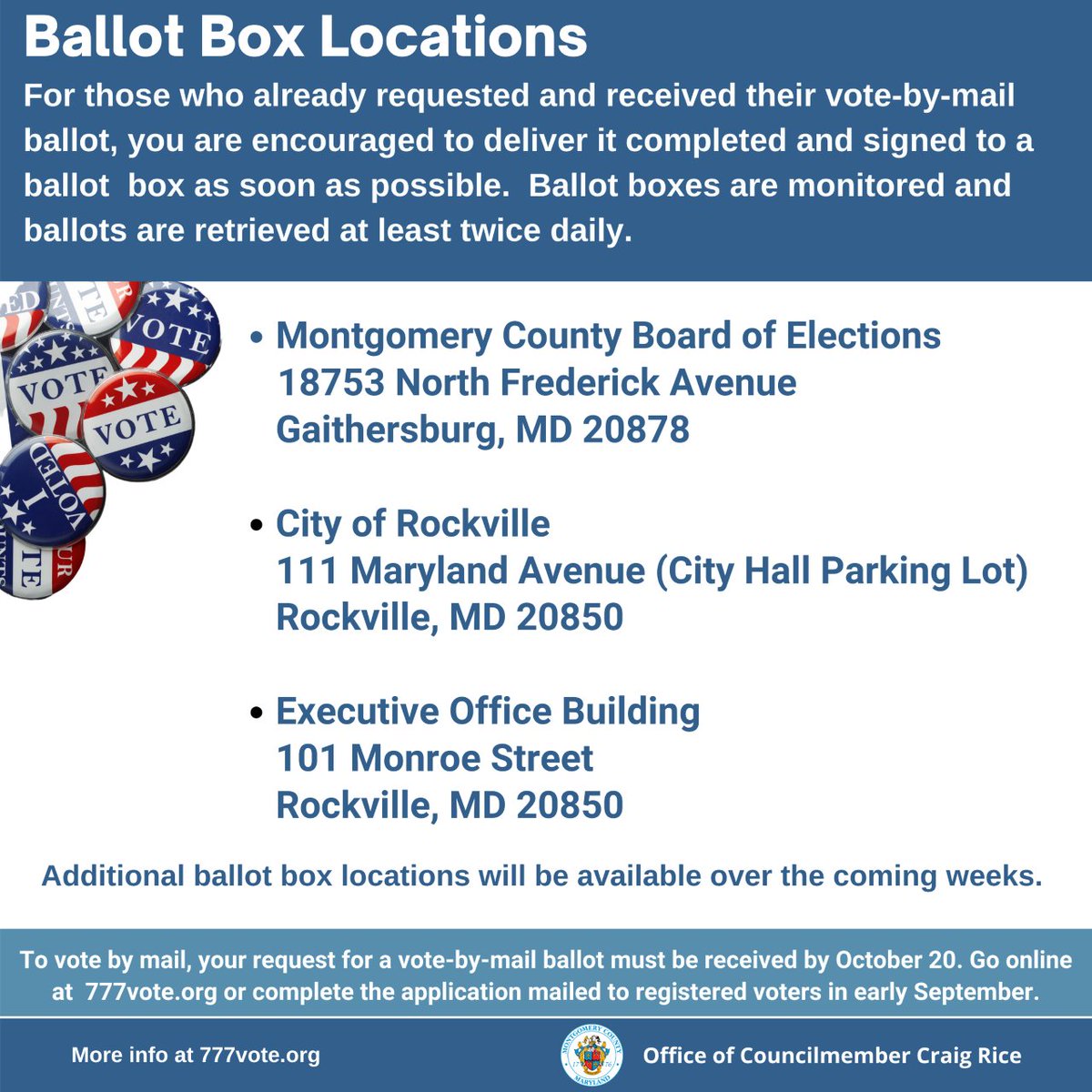 RicePolitics's tweet photo. .@RicePolitics Plan Your Vote! #777vote #craigrice https://t.co/TNQInimCkE