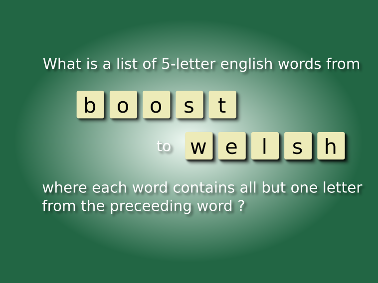 blanagram's tweet photo. Find the series of 5-letter blanagrams from "boost" to "welsh".
Solve many other levels in Blanagram for Android!
https://t.co/Vc2G6fpCVz

RT to get the solution

 #puzzle #book #android https://t.co/8apRPjTx1K