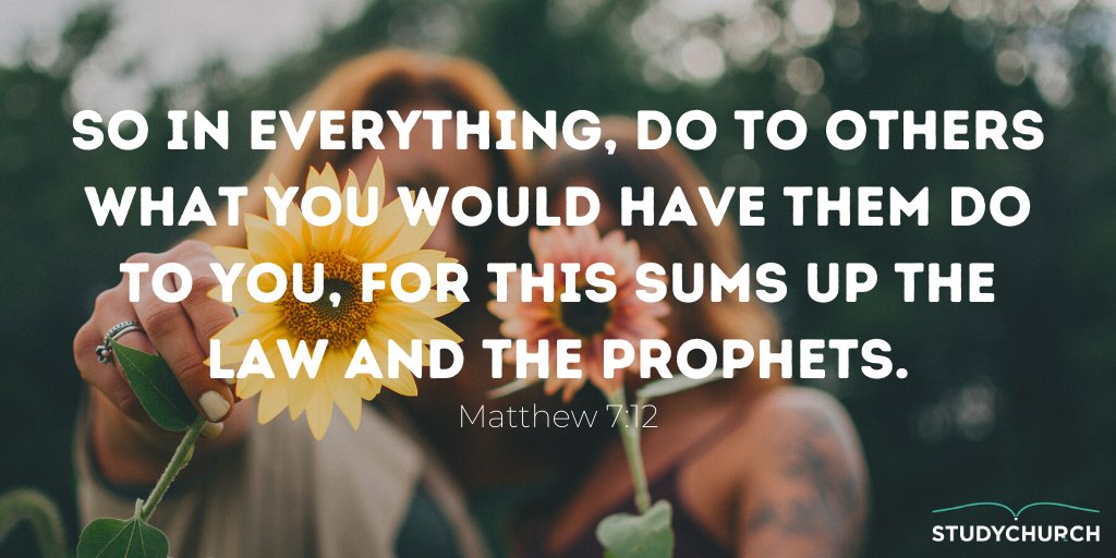 So in everything, do to others what you would have them do to you, for this sums up the Law and the Prophets.
Matthew 7:12

#love #smallgroup #Leadership