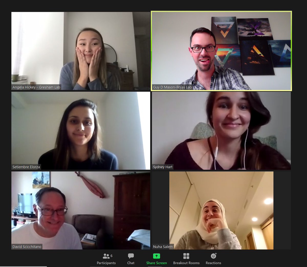 Angela_Hickey98's tweet photo. @GraduateBioNYU Team IT Challenged Brady bunch photo for #Zoomtreat https://t.co/QZttjpbm3u