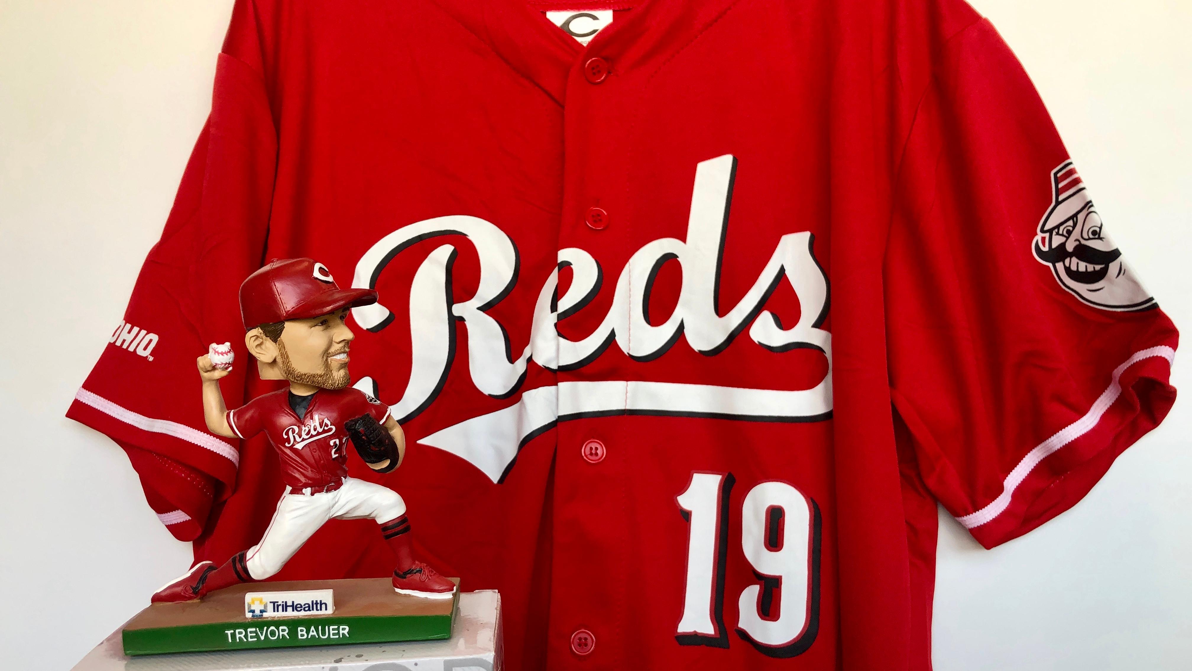 trevor bauer reds jersey