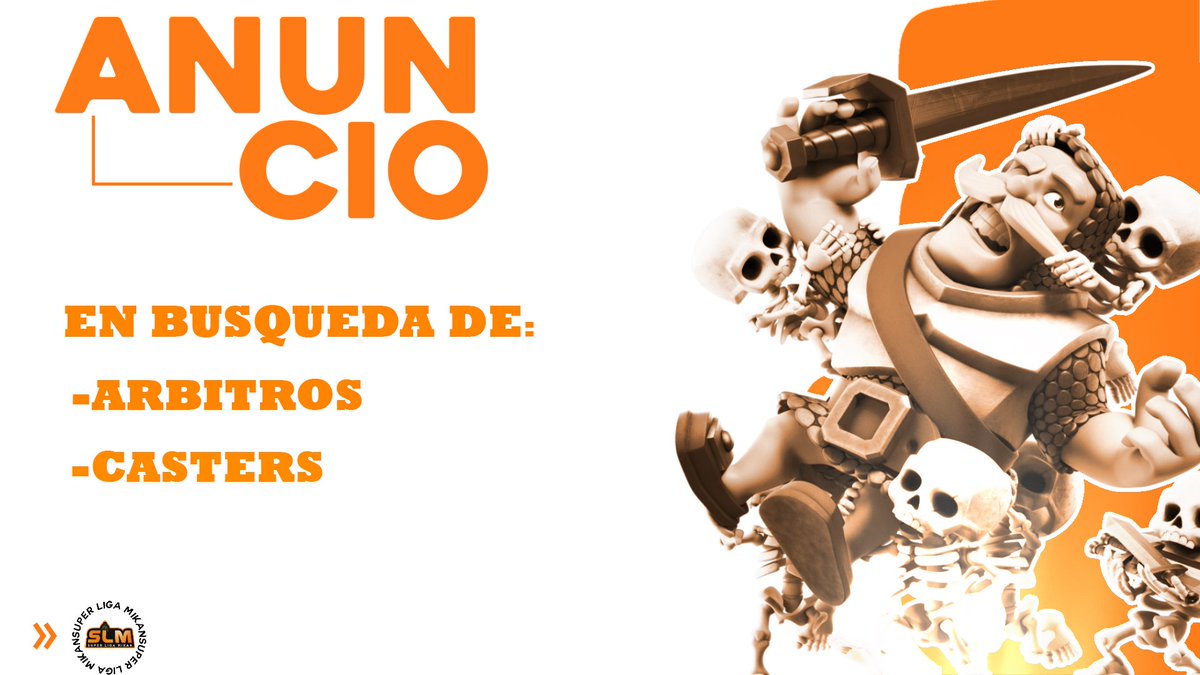#AnuncioSLM | Búsqueda

Estamos en búsqueda de Casters y Árbitros (Con Experiencia previa) para esta 10 Edición.

Si conoces a alguien que se maneje en esos 2 cargos no dudes en etiquetarlos en los comentarios 

Más información mandar MD 📩💰

#SLMIKAN🍊