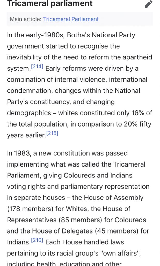 3. The next most important cause to the end of apartheid was the critique & opposition of basically the entirely 2nd/3rd world, and especially the blowback & chaos caused in SA’s immediate neighbors & also importantly the UN’s embargo from the 70s on.