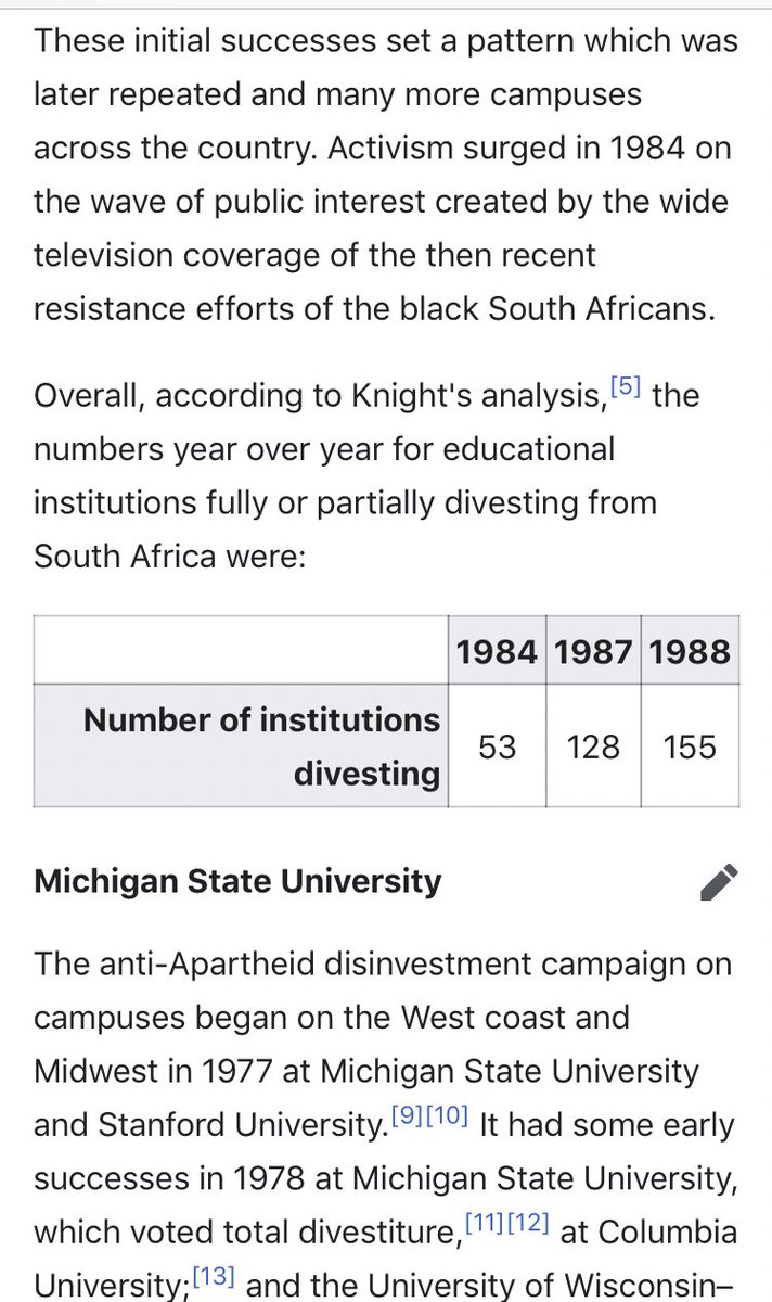 Thus, the end of apartheid came as a result of:1. The immediate resistance of the majority population & sunsets of the minority population, that began in the 50s & continued until the 90s. The most effective resistance was militant, riots, attacks, but secondarily nonviolent