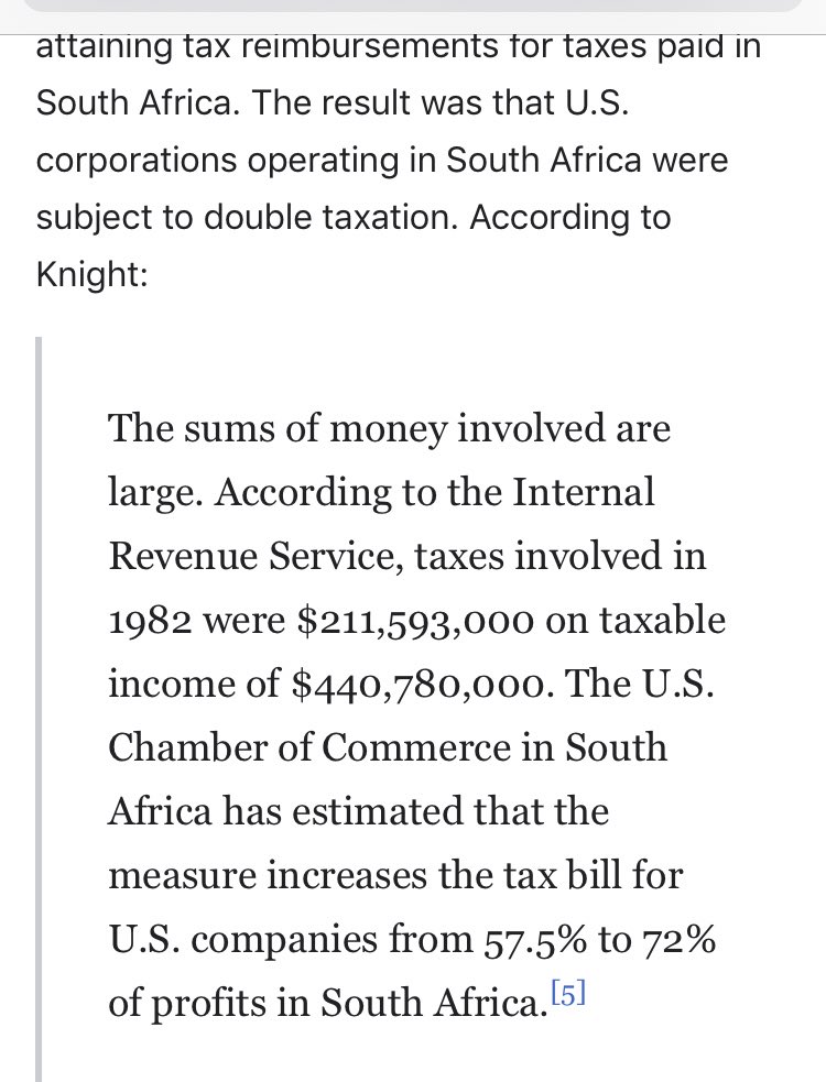 2. Secondarily the main impetus to the end of apartheid was that it was unsustainable given the nature of the country, the resistance & the economy. Even pro apartheid people recognized this & thus instituted reforms meant to save it.