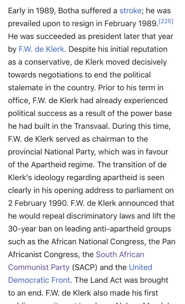 4. The next main cause was Neoliberalism & the economy—it had simply become unsustainable & was leading to South Africa’s economic slowing & collapse, which the outside resistance movement helped but did not cause. Capital couldn’t tolerate the system that it had once loved.