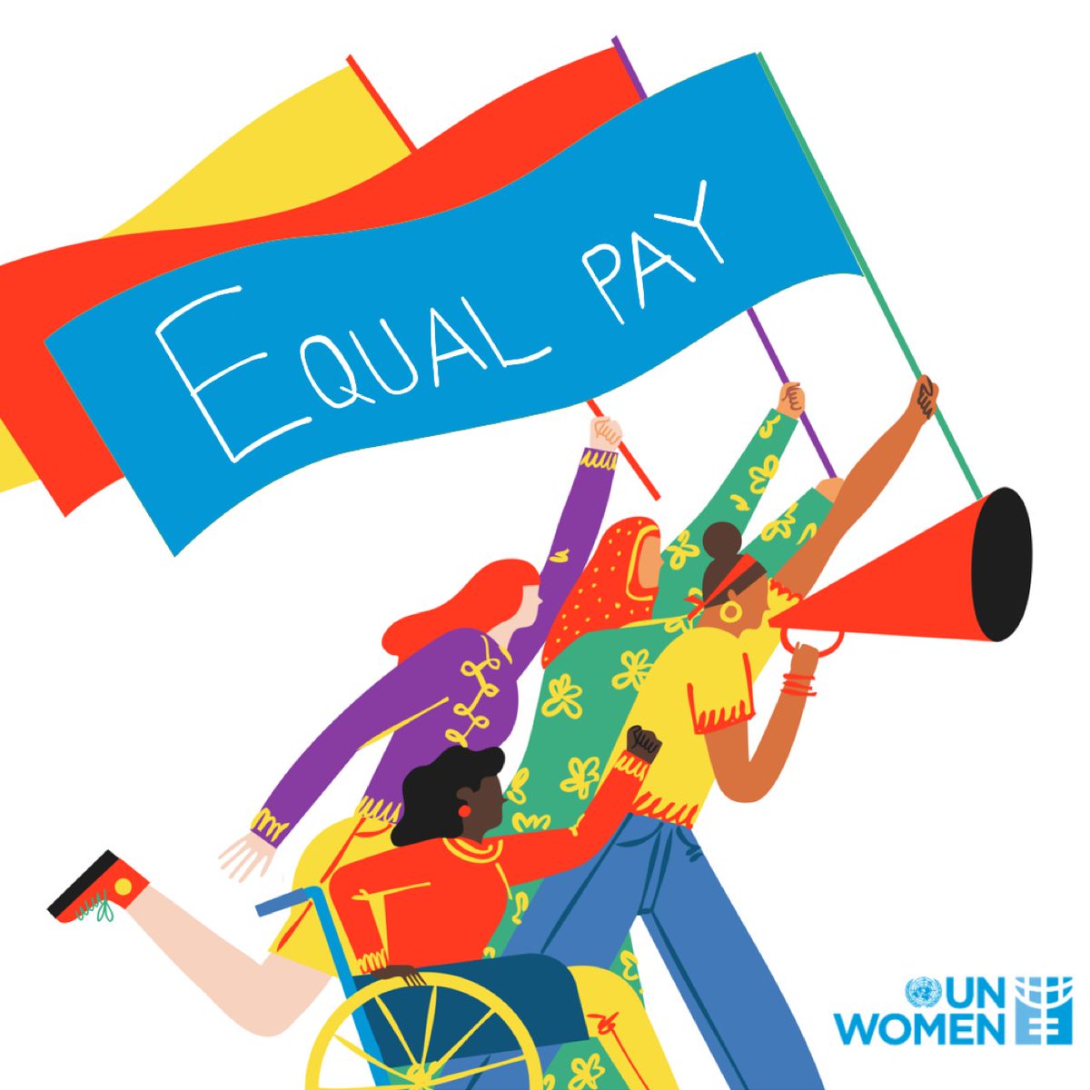 UN's tweet photo. "Equal pay is essential not only for women, but to build a world of dignity and justice for all."

-- @antonioguterres on Friday's first-ever #EqualPayDay. https://t.co/6j3E79txZZ https://t.co/gFKwiZVQNn