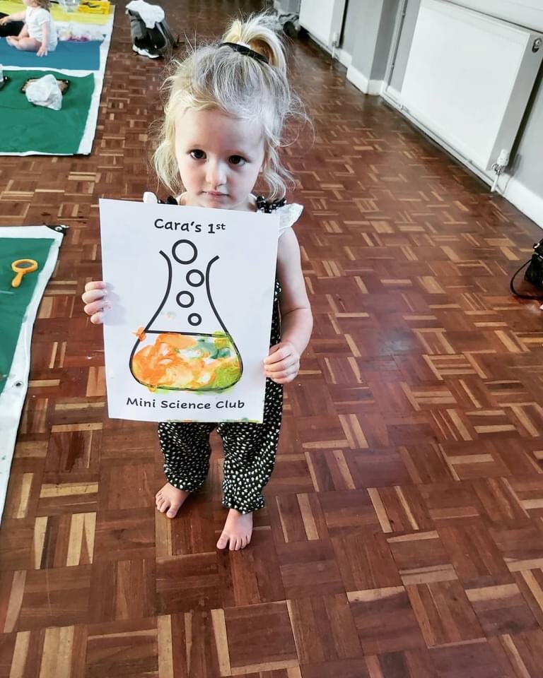 BigScienceUk's tweet photo. Such a brilliant Mini Science Club in Fulwell this morning. Thank you to all who attended. Check out this brilliant Mini Scientist playing, exploring and experimenting! Our Crawcrook session is back ON in the morning. #eyfs #playexplorelearn #miniscienceclub https://t.co/xIteVwDZ5r