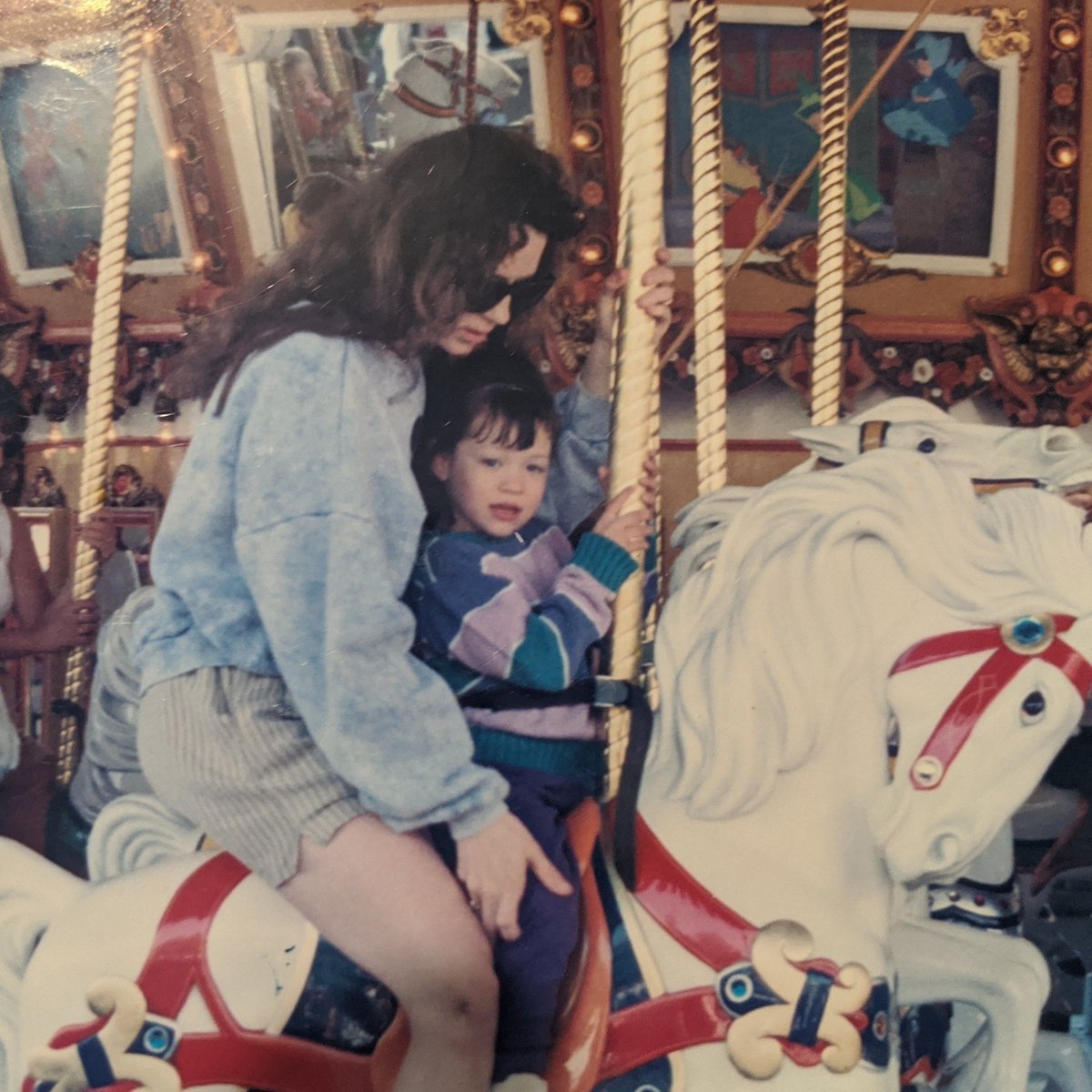 Throwback Thursday Disneyland in the 90s! #throwbackthursday #throwback #childhoodmemories #disneyland #disney #90s #90skid #90sdisney #90sdisneyland #carousel #disneycarousel #disneylandfun #goodtimes