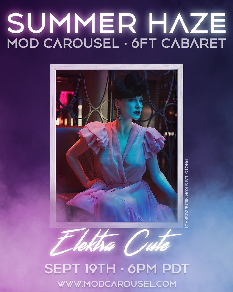 Happy belated birthday to the stunning Elektra Cute! Help us in celebrating her this Saturday in <a href="/modcarousel/">Mod Carousel</a>’s SUMMER HAZE, 6pm PDT/9pm EDT.
L!nk in bio.
📸: Soul Focus Studios