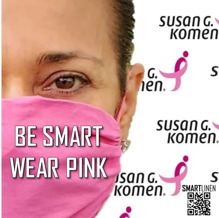 smartlinen's tweet photo. WEAR YOUR MASK. SMARTLINEN® Exclusive (LIMITED EDITION) SUSAN G KOMEN Washable Face Mask with SILVERbac Antimicrobial Technology. FREE Mask with purchase of $20 at https://t.co/P37Utce9RI https://t.co/lfvv3J7b8y