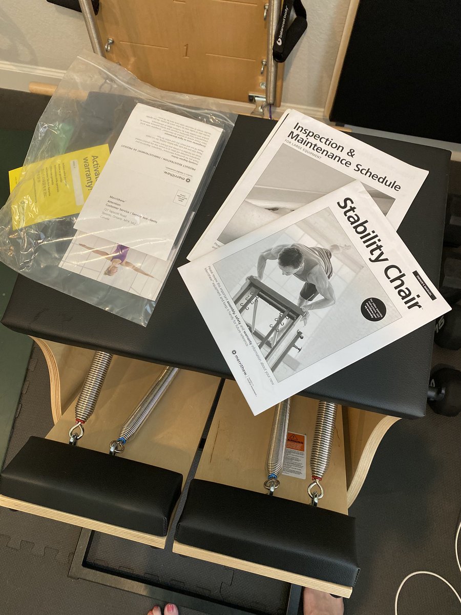 BreeanMoreno's tweet photo. Looking to buy a #pilateschair ? Located near #Austin DM me for deal on #merrithew #stottpilates chair https://t.co/BHj2lZ58bX