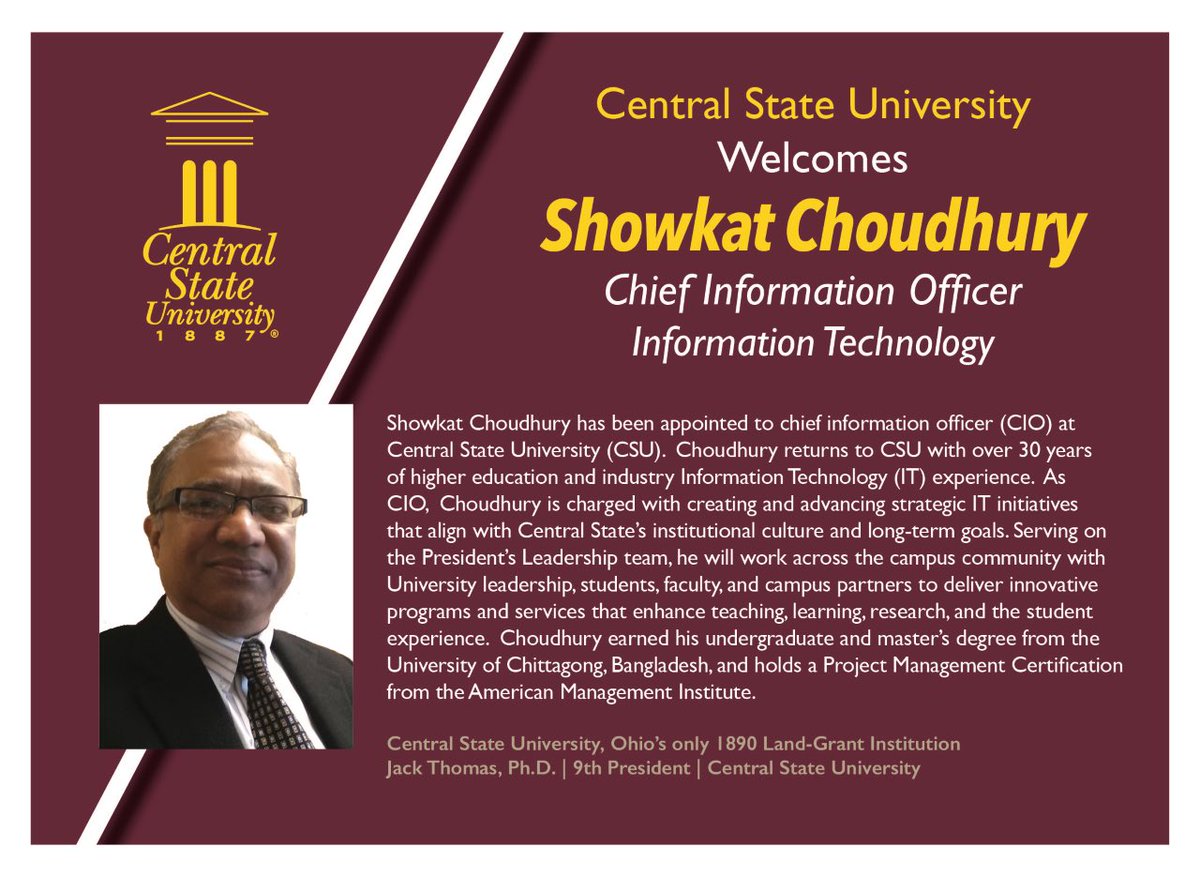 Welcome to #CentralState87 Showkat Choudhury!!! ❤️💛❤️💛 #ForGODForCENTRALForSTATE