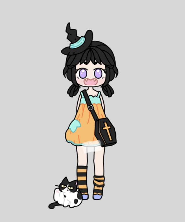 sleepylilbb's tweet photo. i made a bunch of halloween girls !! 
👻🕸🕷🎃 https://t.co/Q1dJGwLVQf