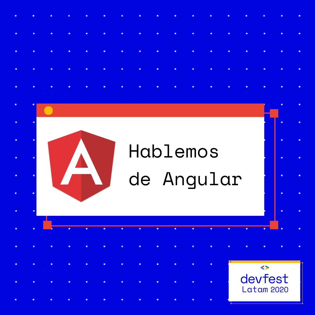 gdgcix's tweet photo. ¡#DevFestLatam2020 nos trae cosas nuevas que aprender sobre muchas tecnologías! Entre las cuales encontraremos #ANGULAR!

#GDG #LATAMUNIDA #DEVFESTLATAM #ANGULAR https://t.co/fjdFIMa0Hc