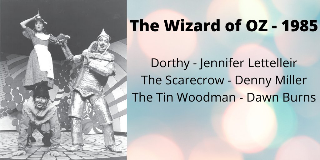 ManateePAC's tweet image. We&apos;re not in Kansas anymore for today&apos;s #ThrowbackThursday.  Check out this image from the 1985 Manatee Players&apos; production of the Wizard of Oz!