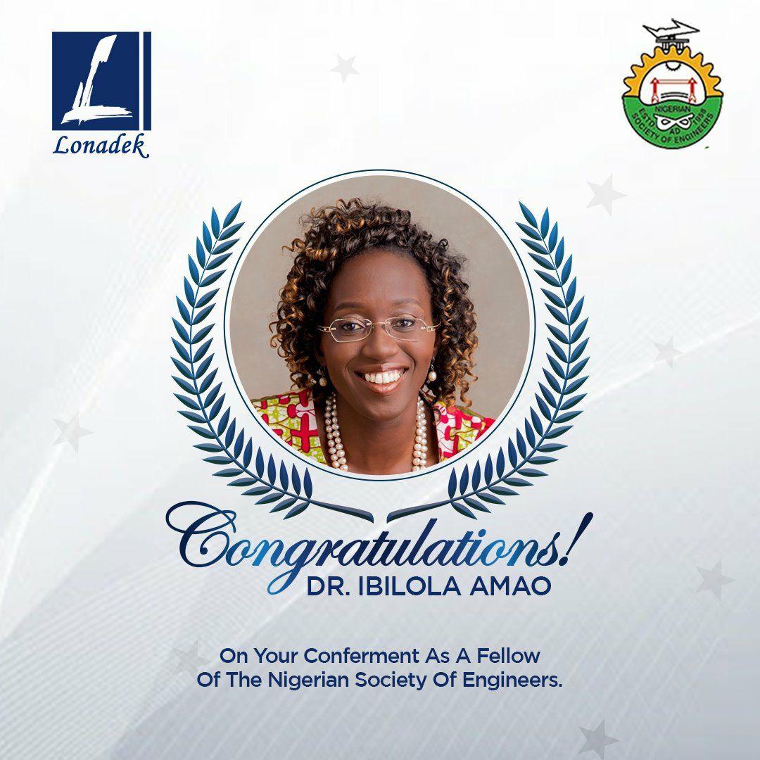 Women In Energy Network (@wie_network) on Twitter photo Hearty congratulations to an active member of the Women in Energy Network, Dr <a href="/Ibilola_Amao/">Dr. Ibilola Amao #Entrepreneur #Women #IT #StartUp</a> on her conferment as a Fellow of the Nigerian Society of Engineers! πππ Hearty congratulations to an active member of the Women in Energy Network, Dr <a href="/Ibilola_Amao/">Dr. Ibilola Amao #Entrepreneur #Women #IT #StartUp</a> on her conferment as a Fellow of the Nigerian Society of Engineers! πππ