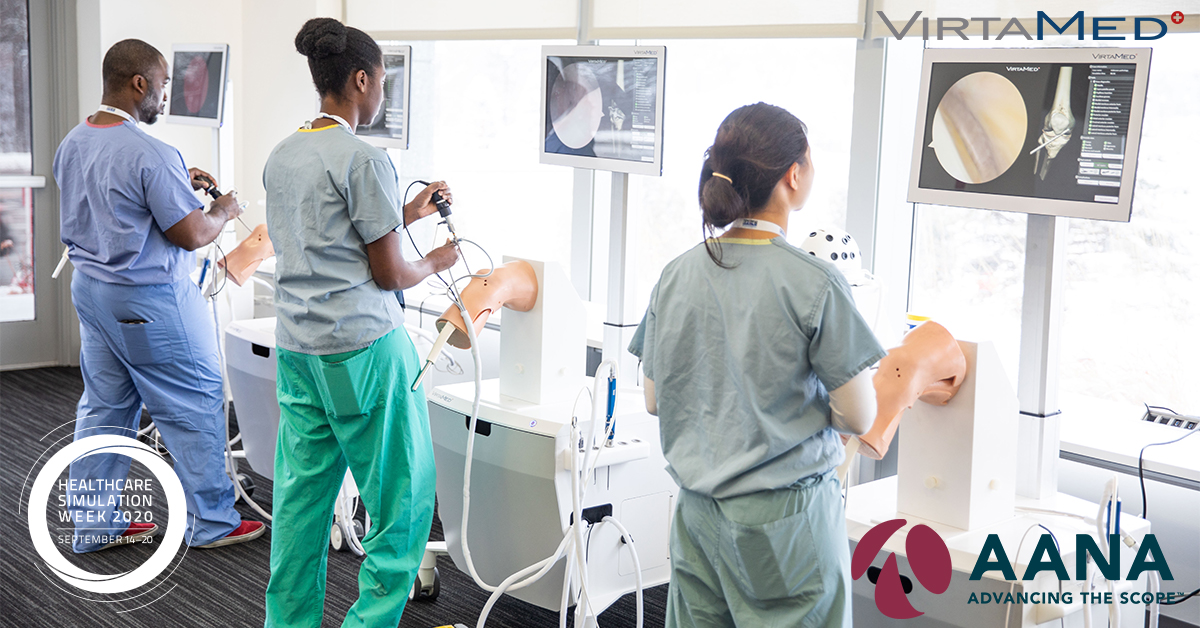 VirtaMed's tweet image. VirtaMed is the preferred and exclusive partner of  @AANAORG. It has been a delight to work with them to develop the most relevant and effective simulation training options for arthroscopy. @SSHorg #SimulationinMedicine #HcSimWeek20