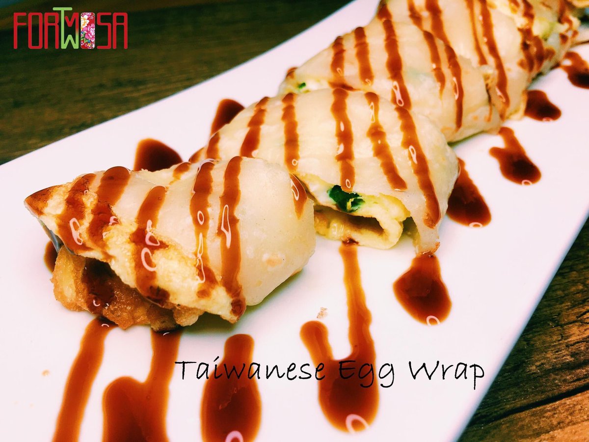 Taiwanese Egg Wrap
Traditional Taiwan flavor, homemade pancake with all the flavor you like, We have 9 different flavor you can choose, Try it now!!!

#yeg  #yegeats  #yegfood #tasteoftaiwan #formosabistro #yegfoodie #eggwrap #homemade