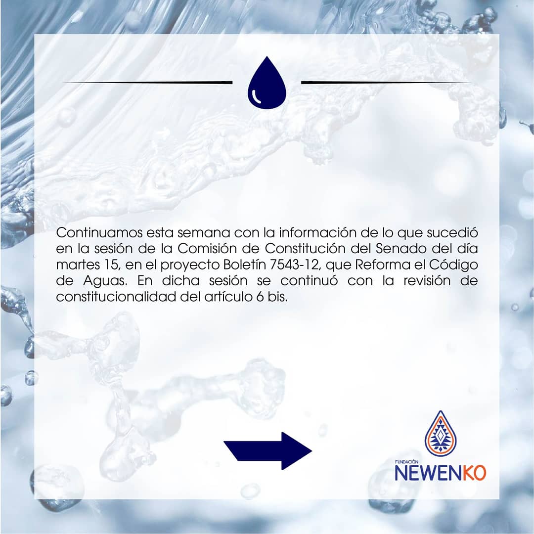 FundacioNewenko's tweet photo. Desde #Newenko les compartimos el seguimiento legislativo a la reforma al Código de Aguas correspondiente a la semana del 14 de septiembre , para que entre todxs podamos seguir de cerca este proceso 🧐
.
#sinpresionnohayagua #codigodeaguas https://t.co/DTGSogrthj