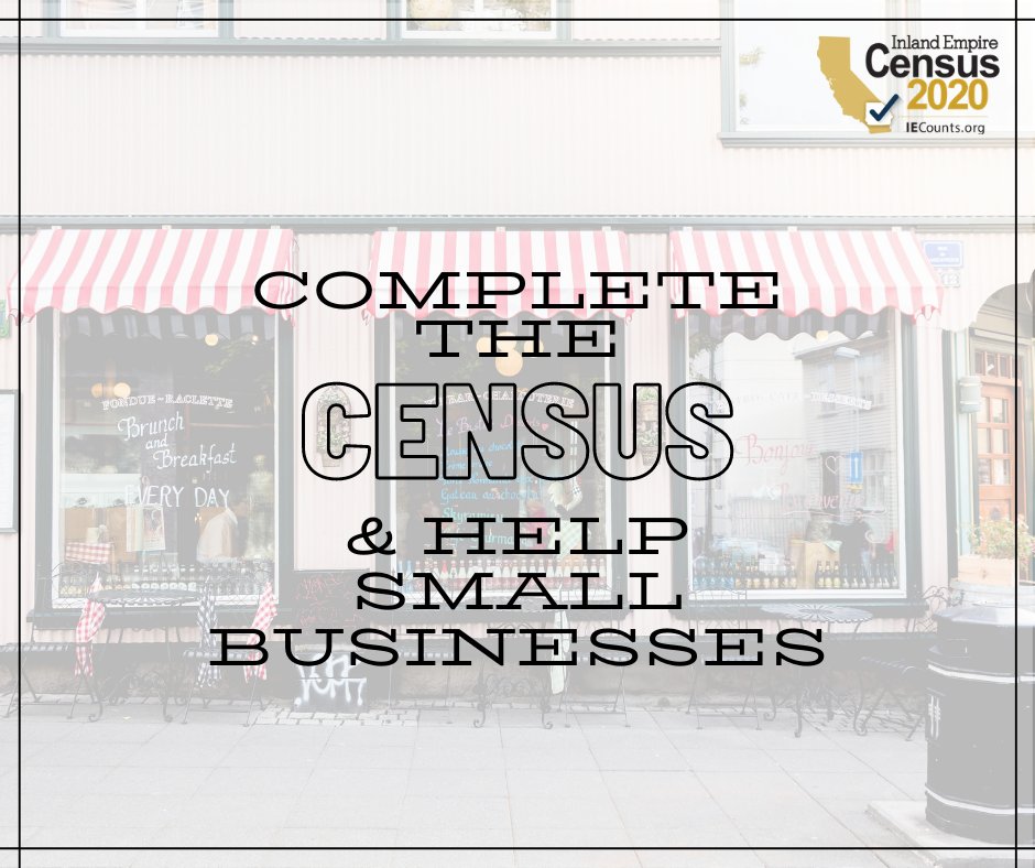 Local entrepreneurs use data from the Census to help drive small businesses. A complete count in the Census can help bring additional services and more jobs to local economies across California. Visit my2020census.gov today to do your part. #IECounts #2020Census