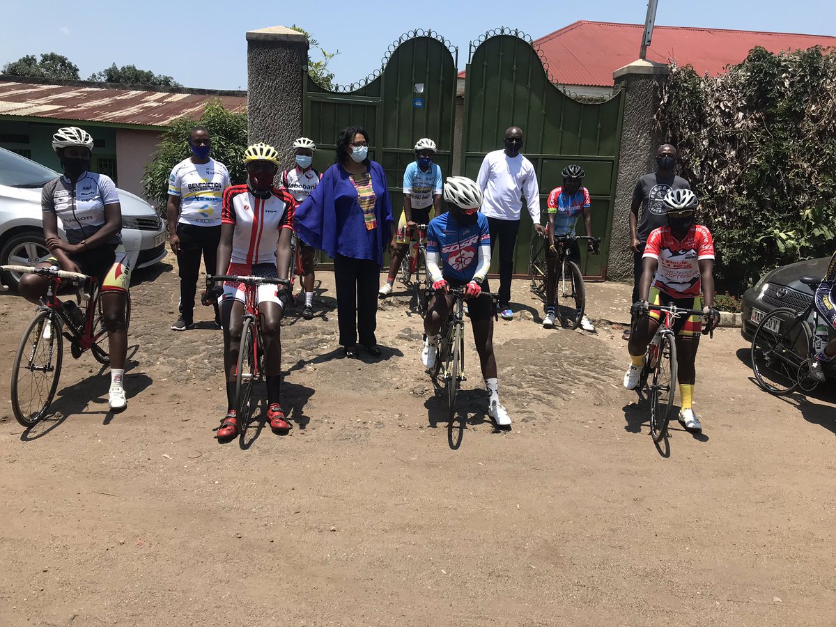 Nkurangalphonse's tweet photo. Thanks to Benediction Cycling Team for warm welcome. Nice vision and project ideas. Thanks also for investing in WOMEN development &amp; empowerment. 👍🏾💪🏾 https://t.co/tuKBStw5ia