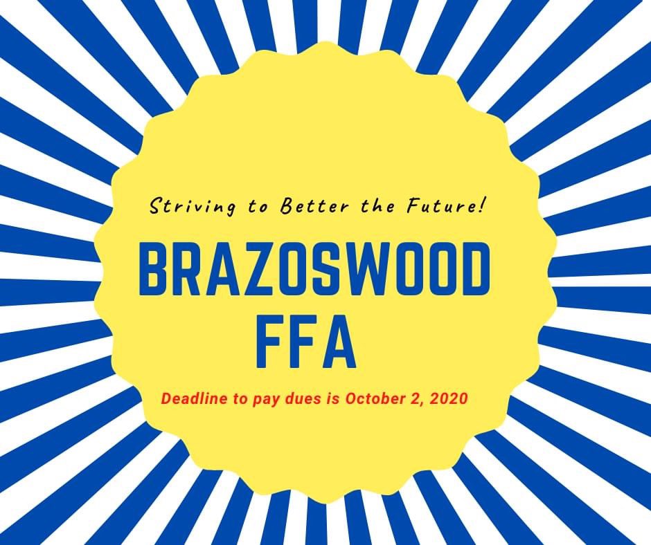 Don’t forget to pay your FFA dues!!