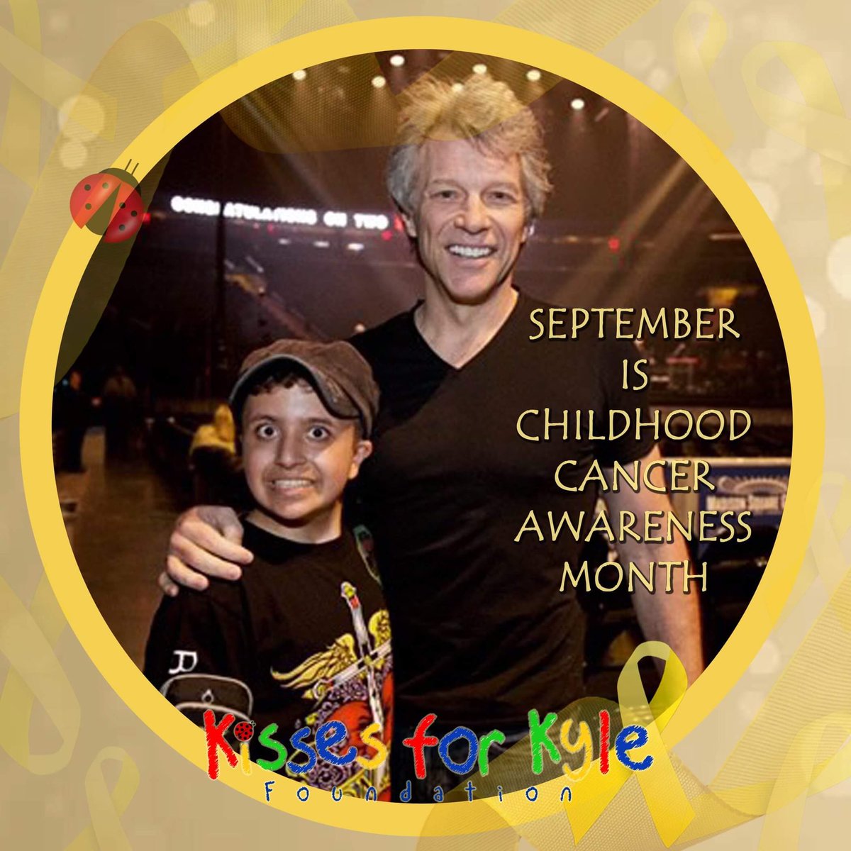 Mario is 17 &amp; faces NF1 and optic gliomas. He had his last surgery on a brain tumor &amp; has 4 inoperable brain tumors. He is a true warrior, even 5 rounds of chemo can’t stop him from being himself! Mario loves firefighters, Bon Jovi &amp; rock! #childhoodcancerawareness #kissesforkyle