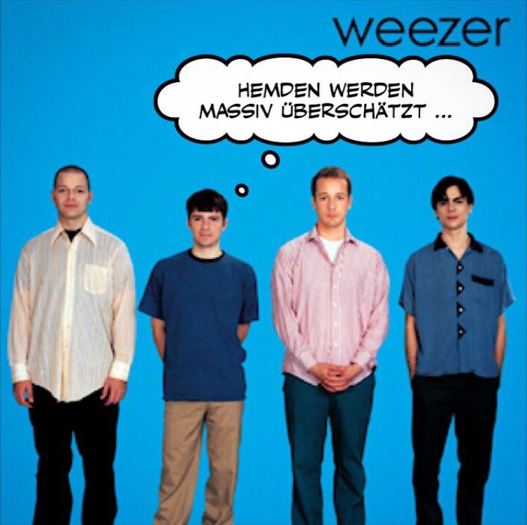 #albumcovergedanken #weezer #hemden #shirt #rock #pop #irgendwieanders #irgendwieso #oderso