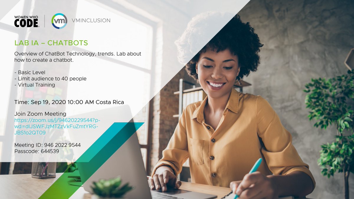 wwcodecostarica's tweet photo. Totalmente invitados .No se requiere ningún conocimiento previo. Descubre como los chatbot te pueden ayudar en tu emprendimiento,cuales son las tendencias de hoy, o siemplemente para aprender algo nuevo.
Gratis Sabado 19 de Setiembre a las 10 am Costa Rica
https://t.co/p7jqOhiWgO https://t.co/AxwzfGBDqP