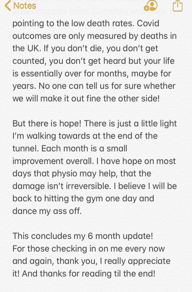 *6 months of ‘kaputt by Covid’ *

#longcovid #longhauler #covidrecovery #notrecovered #notcounted #nohelp #norecognition #hearusshout #recogniselongcovid #spreadtheword #informthepublic