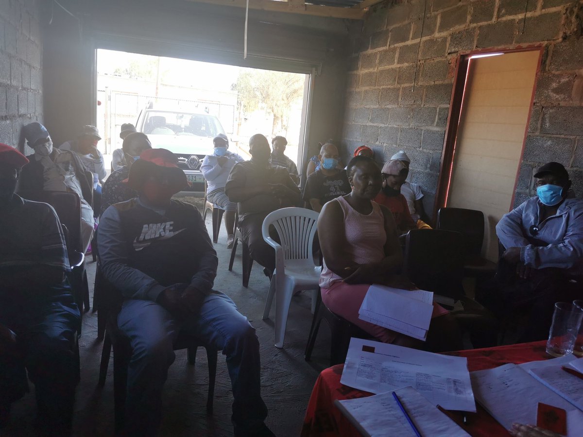 Building solid structures is a way to go, Commisar <a href="/PiabaMadokwe/">Ndimlo uPiaba kaMadokwe</a> together with the Regional Chair <a href="/Radebe_Boitu12/">Boitumelo</a> and Regional Sec <a href="/M_Ramatlama/">Mpho Ramatlama</a> addressed Chairs and Secs of Thabanchu Zonal, all 5 Wards were represented. @EFF_FS <a href="/lipalepapi/">Gopolang Lipale</a>