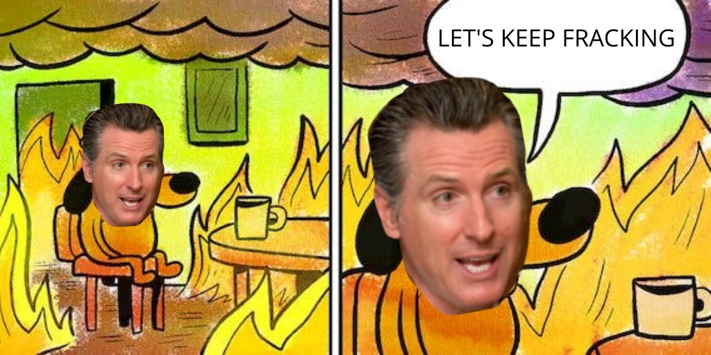 Hey <a href="/GavinNewsom/">Gavin Newsom</a>, stop #FuelingtheFlames. You can't be a climate leader unless California moves off of oil and gas for good!