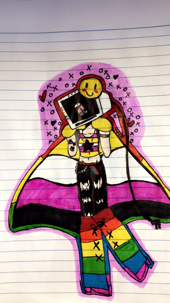 TheRacoonQueen's tweet photo. A drawing for someone on tiktok https://t.co/7UrMha2uKH
