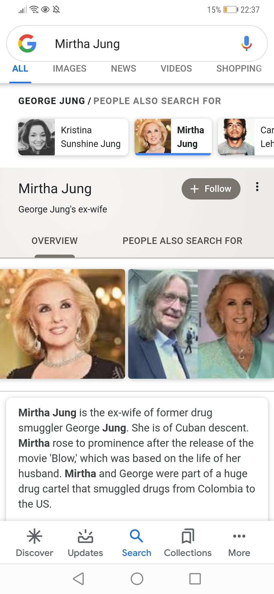 George Jung Wife Mirtha Jung