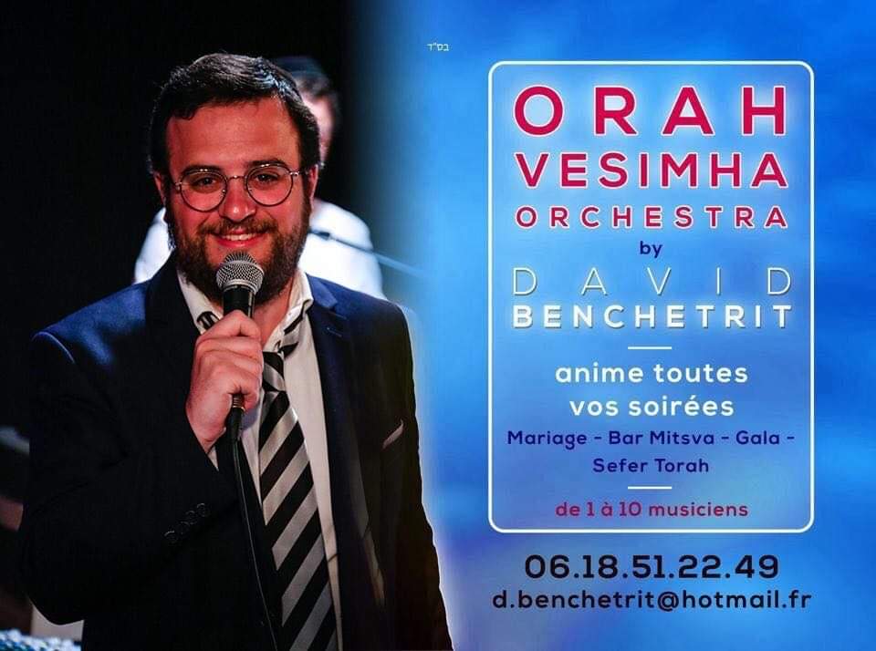 Orah vesimha orchestra by David Benchetrit 🎤🎼🎵🎶🎹🎻🎺🎷🎸vous souhaite שנה טובה ומתוקה Que cette nouvelle année 5781 vous apporte joie, santé, prospérité, satisfaction, à vous et à tous les vôtres שתכתבו לחיים טובים ולשלום אמן.   À très bientôt pour vos smahot    D.B