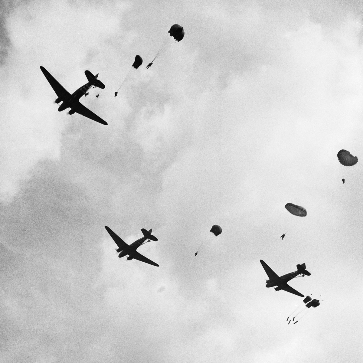 3 of 20:What was it like seeing this majestic airborne force overhead, coming in from the heavens above? What must it have been like to see a surprise, monstrous airborne assault unfurl in clear daylight?