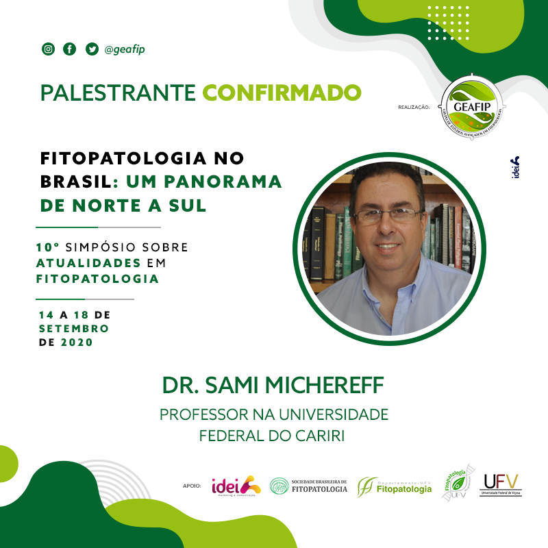 Em alguns minutos tem Palestra 1: "Avanços nos estudos de Macrophomina e Rhizoctonia em feijão-caupi no Nordeste brasileiro" - Dr. Sami Michereff

corre lá: youtube.com/watch?v=i_8Iwd…

#agronomia #fitopatologia #ssaf #brasil #nordeste #nordestebrasileiro"