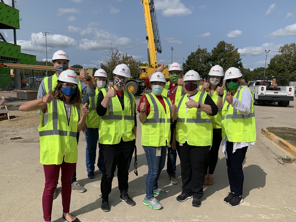 MHS staff take first tour of North end of the new building!