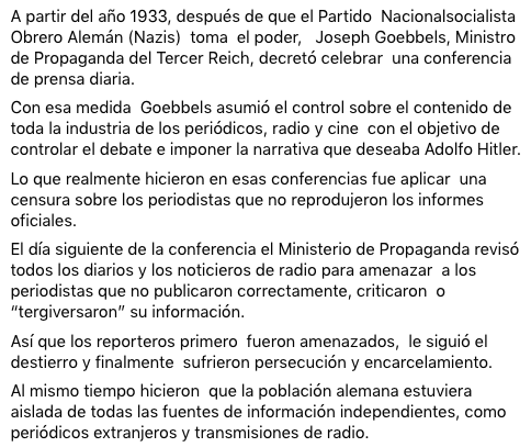 _SombraGrande's tweet photo. LAS “MAÑANERAS” DE GOEBBELS

[Información de Juan A. Cedillo/Investigador de @_SombraGrande]

Foto: el Ministro de Propaganda con Hans Fritzche, Jefe Departamento de la “Deutsche Press" y juzgado en los Juicios de Nuremberg, junto con directores editoriales de medios alemanes. https://t.co/sUoOPTT5Dd