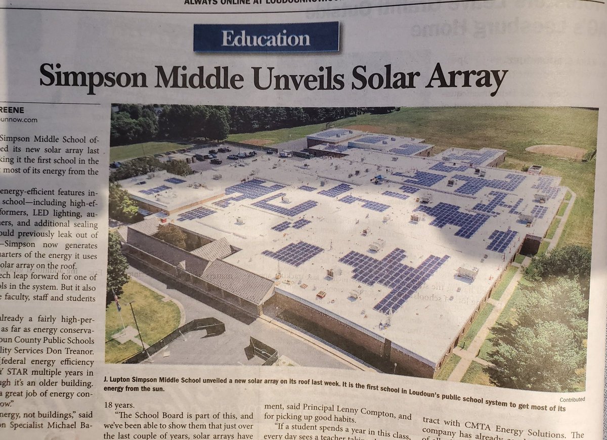 I am so excited that @JLSMS_Official is leading #lcps21 into green energy this year!  I can't wait to learn more about this project! @ScienceMustang @ldacompton @LCPSScience @MrMarkleyBio @MicheleSong1