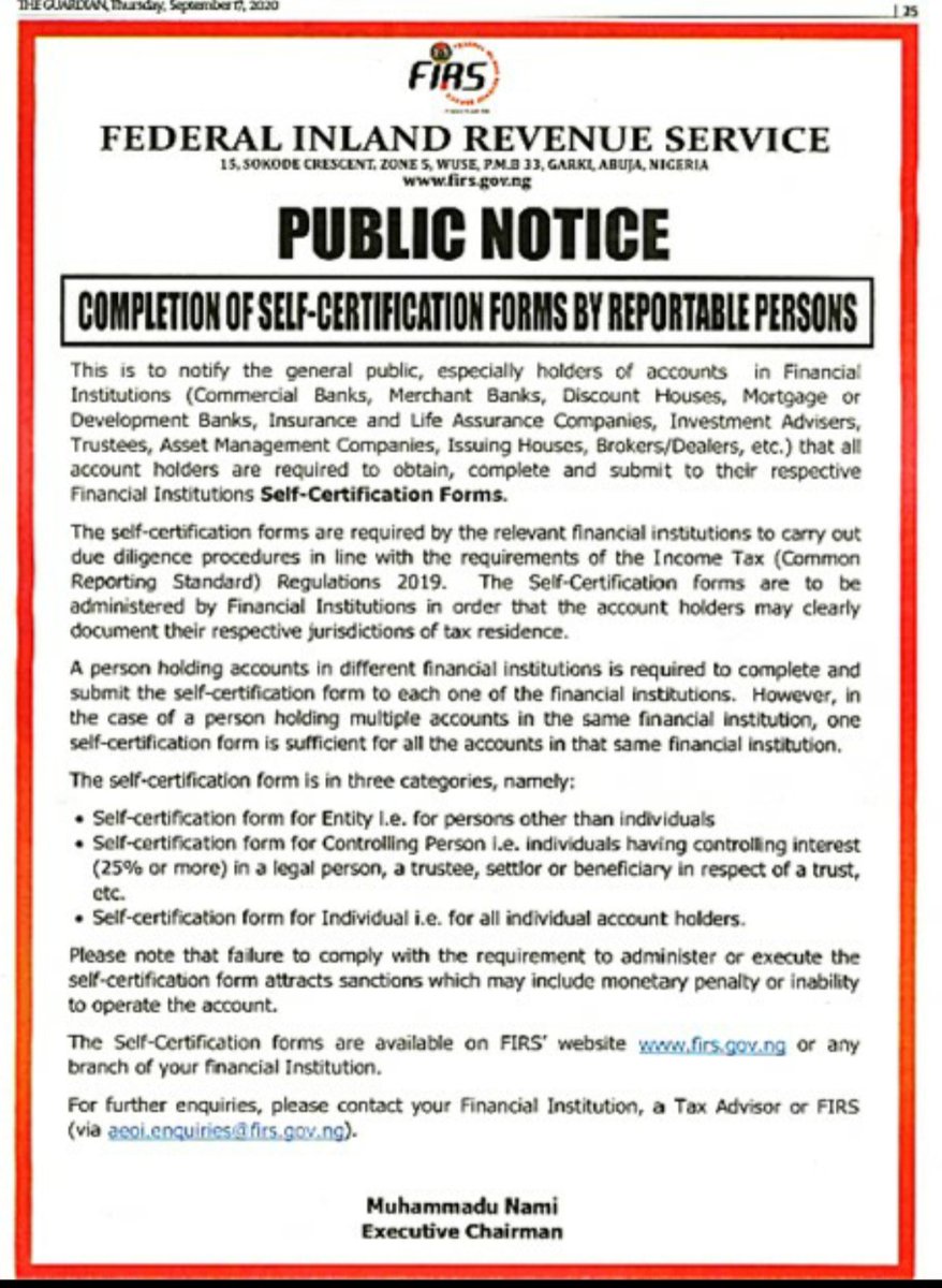 See  @firsNigeria notice here